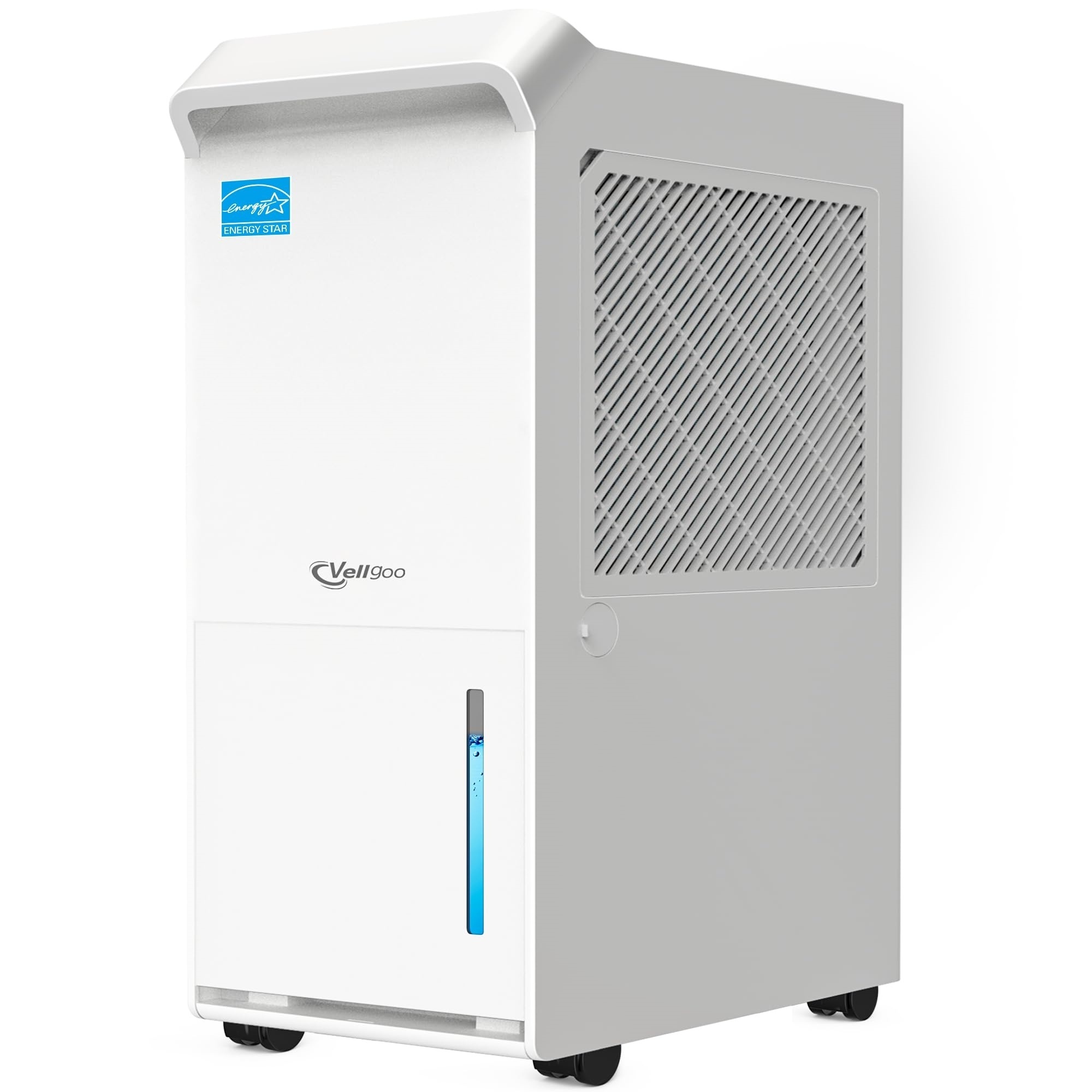 EdenDirect Home Dehumidifier — 60 Pt., 3,500 Sq. Ft. Coverage, Energy Star Most Efficient, Continuous Drain, 1.45 Gal. Bucket, White, Model# NTE-F9B4W4XF